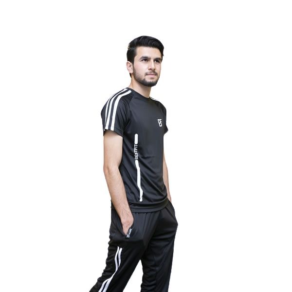 Black (FS)- DriFit Summer Tracksuit 02 - BK(FS)-TS-02-3 Black (FS)- DriFit Summer Tracksuit 02 - BK(FS)-TS-02-3