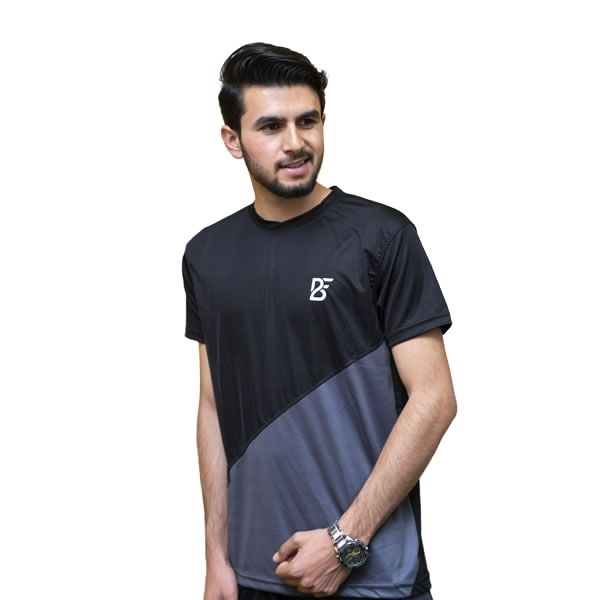 Black & Grey - DriFit Summer Tracksuit - BG-TS-04-2 Black & Grey - DriFit Summer Tracksuit - BG-TS-04-2