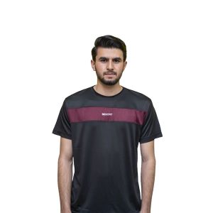 Black & Maroon (CP) - DriFit Summer Tracksuit - BM(CP)-TS-05-1