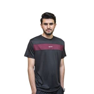 Black & Maroon (CP) - DriFit Summer Tracksuit - BM(CP)-TS-05-2