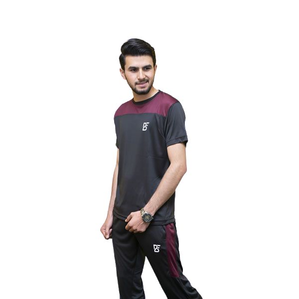 Black & Maroon (TP) DriFit Tracksuit - BM(TP)-TP-06-3 Black & Maroon (TP) DriFit Tracksuit - BM(TP)-TP-06-3