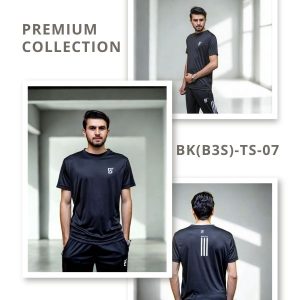 Black (B3S) - DriFit Summer Tracksuit - BK(B3S)-TS-07-5 Black (B3S) - DriFit Summer Tracksuit - BK(B3S)-TS-07-Highlights