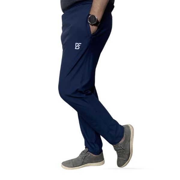 Blue Men's Premium Dri-FIT Super Stretch Trouser BL-LYTR-02 - 1 Blue Men's Premium Dri-FIT Super Stretch Trouser BL-LYTR-02 - 1