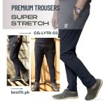 Charcoal Men's Premium Dri-FIT Super Stretch Lycra Trousers